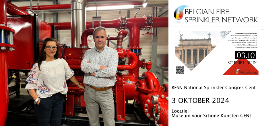 BFSN speelt een actieve rol bij het promoten van sprinklersystemen - Interview met het Belgian Fire Sprinkler Network, het nieuwe lid van Fireforum